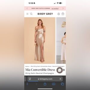 COPY - Birdie Grey Bridesmaid Dress MIA Convertible champagne color